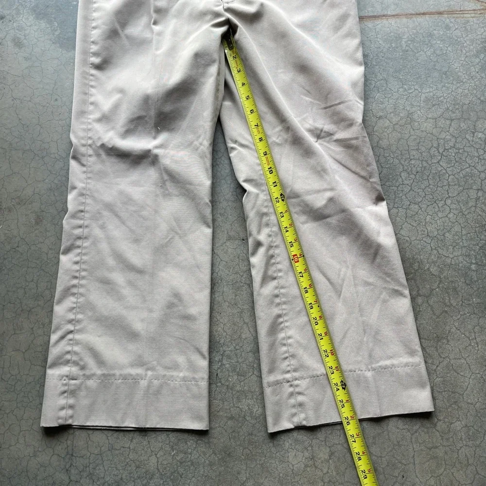 Vintage Mesquite Niver Western Wear Pants Tan WideLeg Workwear Made in USA 32x26